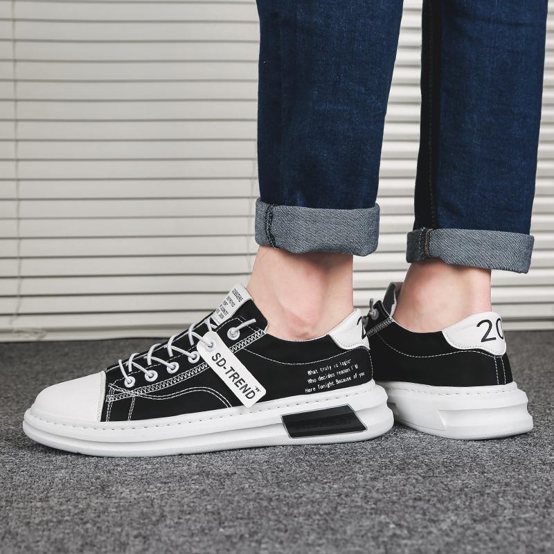 Кеды Летние Мужские Мягкая подошва Повседневная Обувь На плоской подошве Дышащая Корейская Молодежная Спортивная Обувь Модная Уличная Обувь для Ходьбы