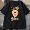 Life Is Golden Retriever T-Shirt Men Women Dog Owner Gift T-Shirt Cotton Loose Casual Tshirts Unisex Tops Tees O-neck Overd#Color