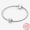 New Charm Jewelry Clover, Horseshoe & Ladybird Three-sided Charm Fit Fashion Bracelet 925 Sterling Silver Charm DIY Jewelry