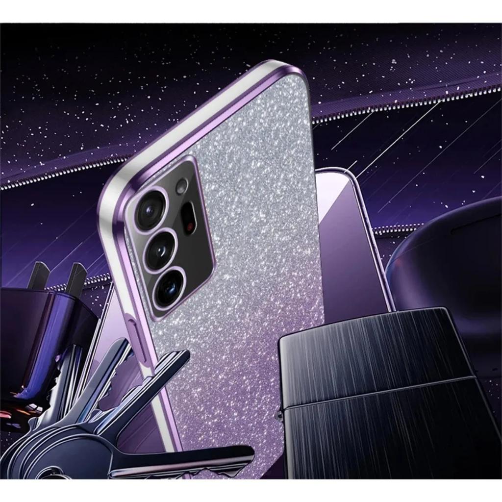 Роскошный чехол с градиентным блеском и гальваническим покрытием для Samsung Galaxy S24 S22 S21 S23 Ultra FE Note 20 10 S10 S20 Plus Силиконовая защитная крышка