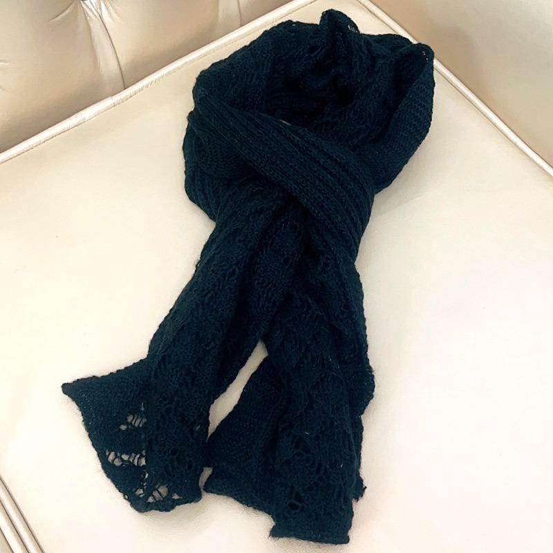Mohair Knitted Scarf New Fashion Versatile Warm Imitation Cashmere Scarf Shawl Scarf
