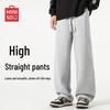 MINISO Men's Cotton Blend Straight-Leg Casual Trousers