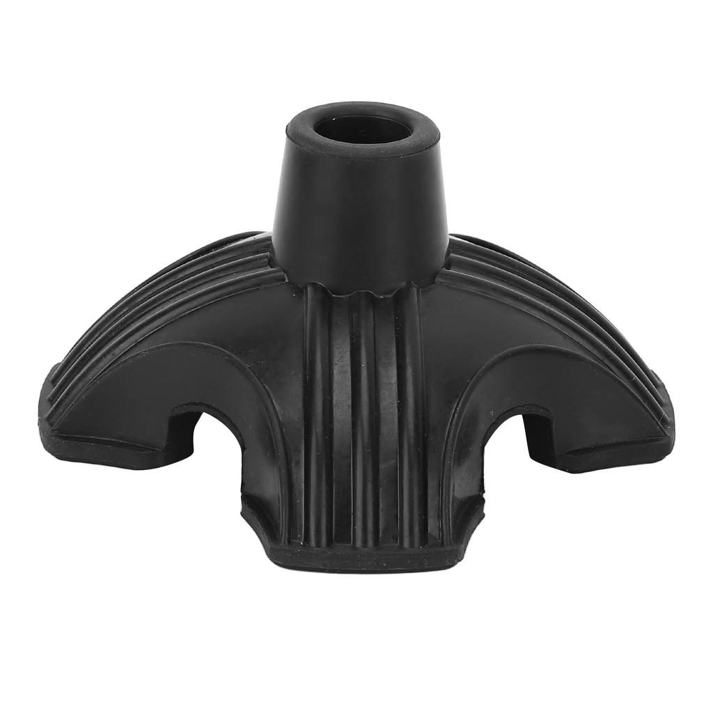 Quad Support Cane Tip Slip Resistance Wearproof Thickened Quadruple Replacement Rubber Cane Tips