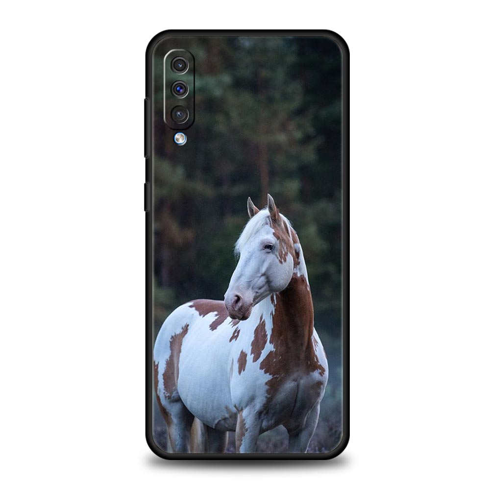 Чехол для телефона с изображением животного Лошадь для Samsung Galaxy A56 A54 A42 A36 A34 A26 A24 A16 A14 A12 A06 A50 A52 A10 5G Мягкий ТПУ корпус Fundas Сумки