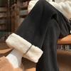Lambswool Wide-legged Pants Women's Fall and Winter Padded Thickened Drape Thin Loose Corduroy Pants