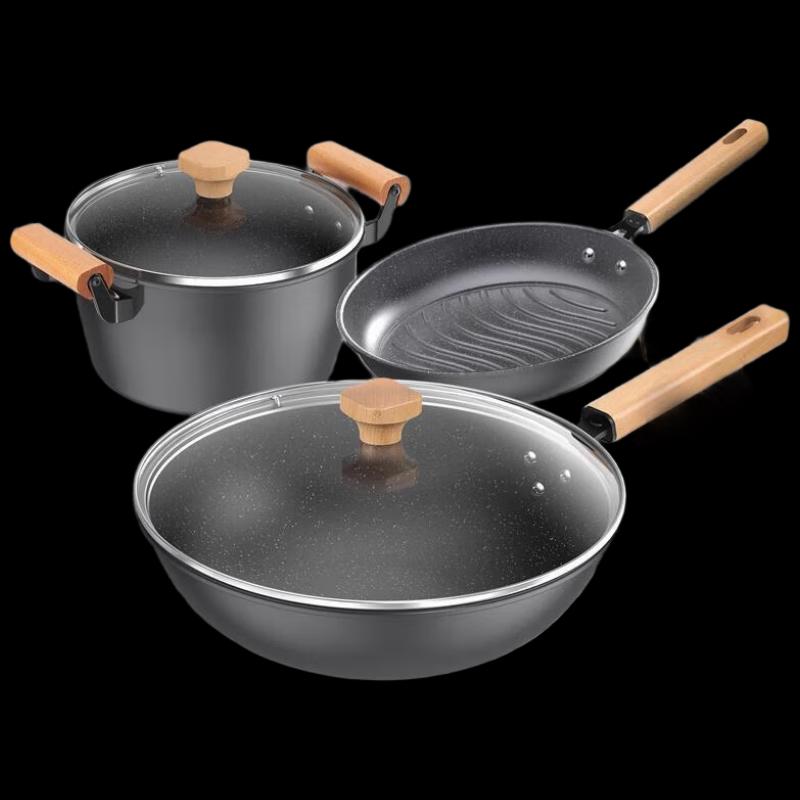 Kangbach Maifan Stone 3-Piece Cookware Set