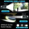Super Bright LED Flashlight Type-C Rechargeable Long Range Tactical Torch Outdoor Waterproof Emergency Camping Fishing Lantern