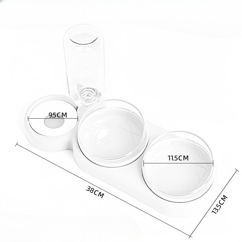 Миска для кошек, Миска для питомца, Автоматическая поилка для кошек, Кормушка, Интегрированная двойная миска, Миска для собак, Неопрокидывающаяся миска для корма