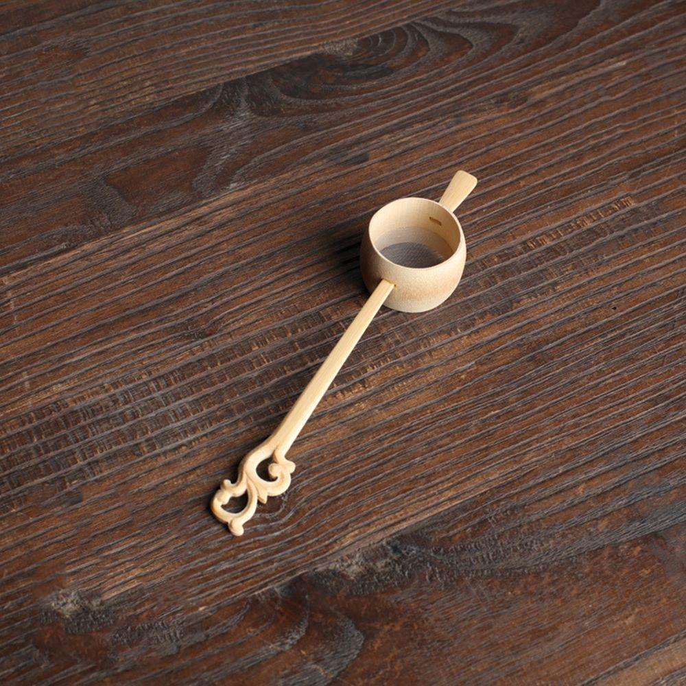 Reusable Odorless Durable High Temperature Resistance Bamboo Practicality Handmade Tea Leak Tea Strainer Tea Leak Tea Set