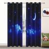 Night Moon Starry Sky Series Sunshade Curtains The Living Room Bedroom Home Decoration Digital Printing Thin Curtains