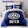 Inter Milan Pattern Bedding Home Decoration Birthday Gift ( 1 duvet cover + 2 pillowcase, without core),fan merchandise.