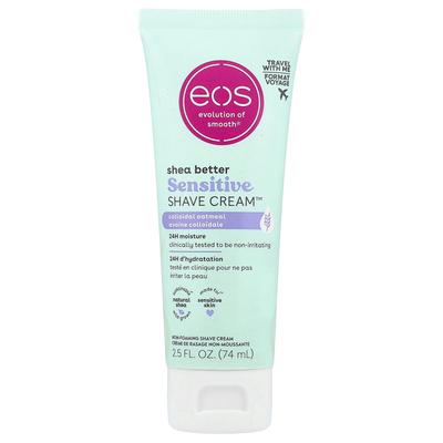 EOS, Увлажняющий крем для бритья Shea Better Sensitive Shave Cream™, Коллоидная овсянка, 74 мл (74 мл)