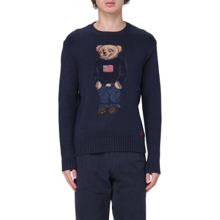 Polo Ralph Lauren Polo Bear Sweater Standard Men's Marine Blue 710946137-001