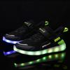 Children Luminous Sneakers Charging Switch LED Bling Bling Kids Glowing Sneakers Girls Laughing Shoes