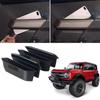 4PCS Handle Storage Box Container For Ford Bronco 2021-2024 Front Rear Door Side Armrest Pocket Organizer Insert Glove Pallet
