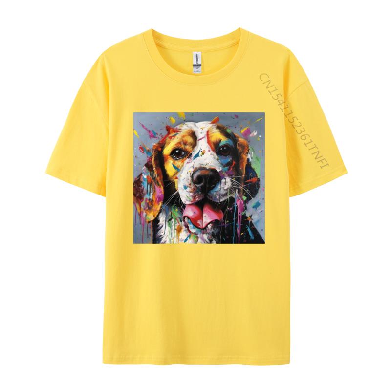 Beagle Curves TShirt Funny Beagle Dog Tshirts Custom Tops T Shirt 2024 Newest Black Clothing Shirt Unisex