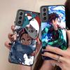 Чехол Fundas для Samsung Galaxy S9 S8 S10 S21 S22 S20 Plus Ultra S21fe S10e Note 20 10plus, чехлы для телефонов с изображением аниме «Убийца демонов»