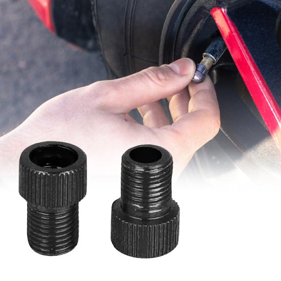 2 шт. Адаптер велосипедного клапана SV к AV Простой в использовании Прочный Золотистый Адаптер клапана для велоспорта