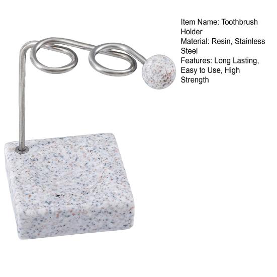 Держатель для зубных щеток, металлический органайзер для зубных щеток с основанием, высокопрочный, экономящий место, органайзер для зубных щеток на столешницу в ванной комнате