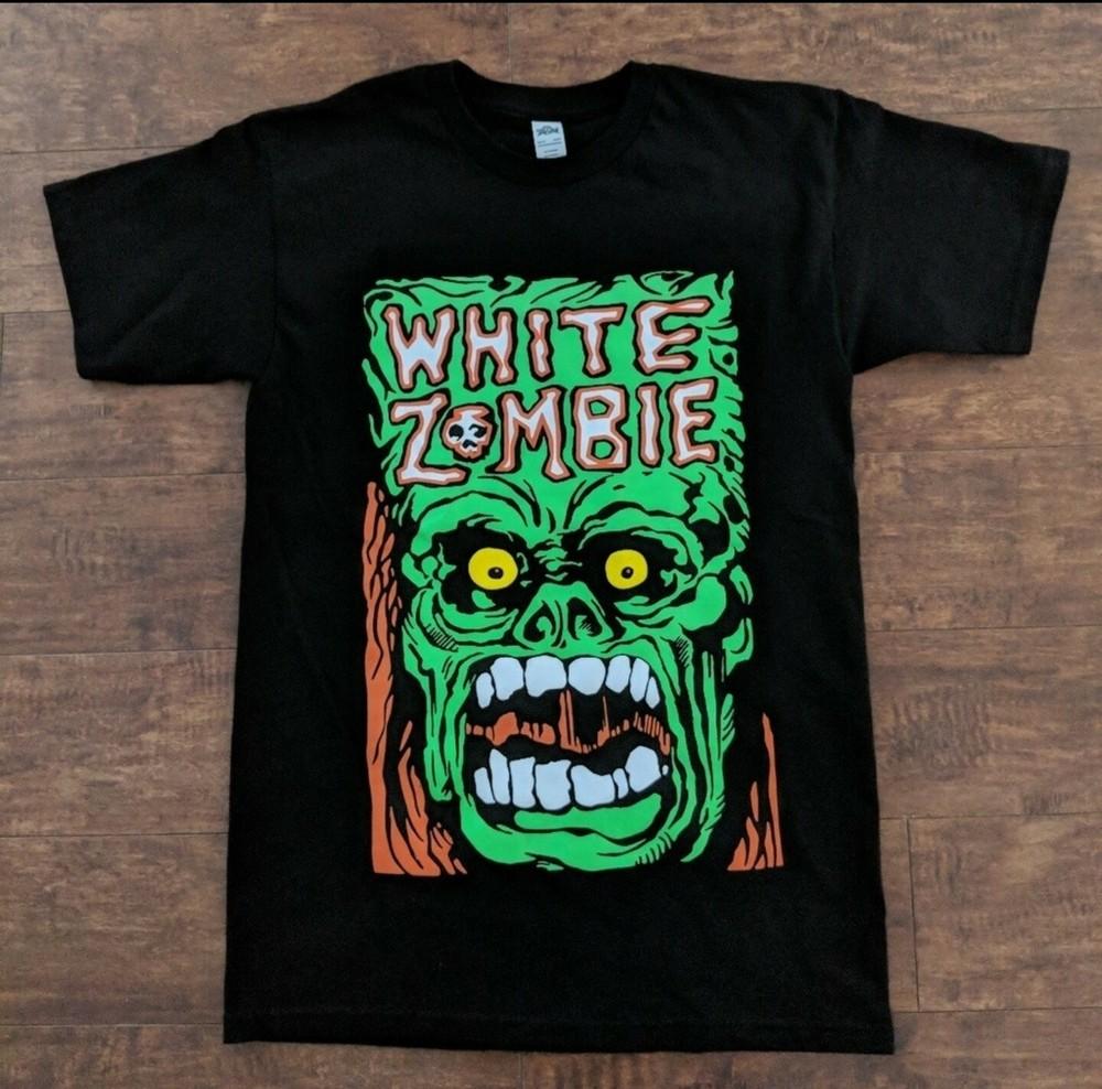 НОВАЯ БЕЛАЯ ФУТБОЛКА ZOMBIE GREEN MONSTER Унисекс