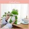 Cute Sitting Frog Animal Plush Keychain Cartoon Pendant Bag Decorations Gift