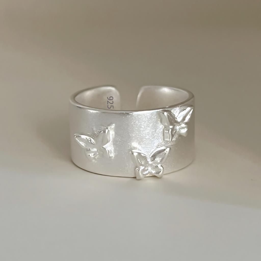 Sam Panda Кольца 925 пробы для женщин Простые Геометрические Ручной работы Неправильные Ретро Кольцо Золотой Циркон Аллергия Для Подарка на День Рождения