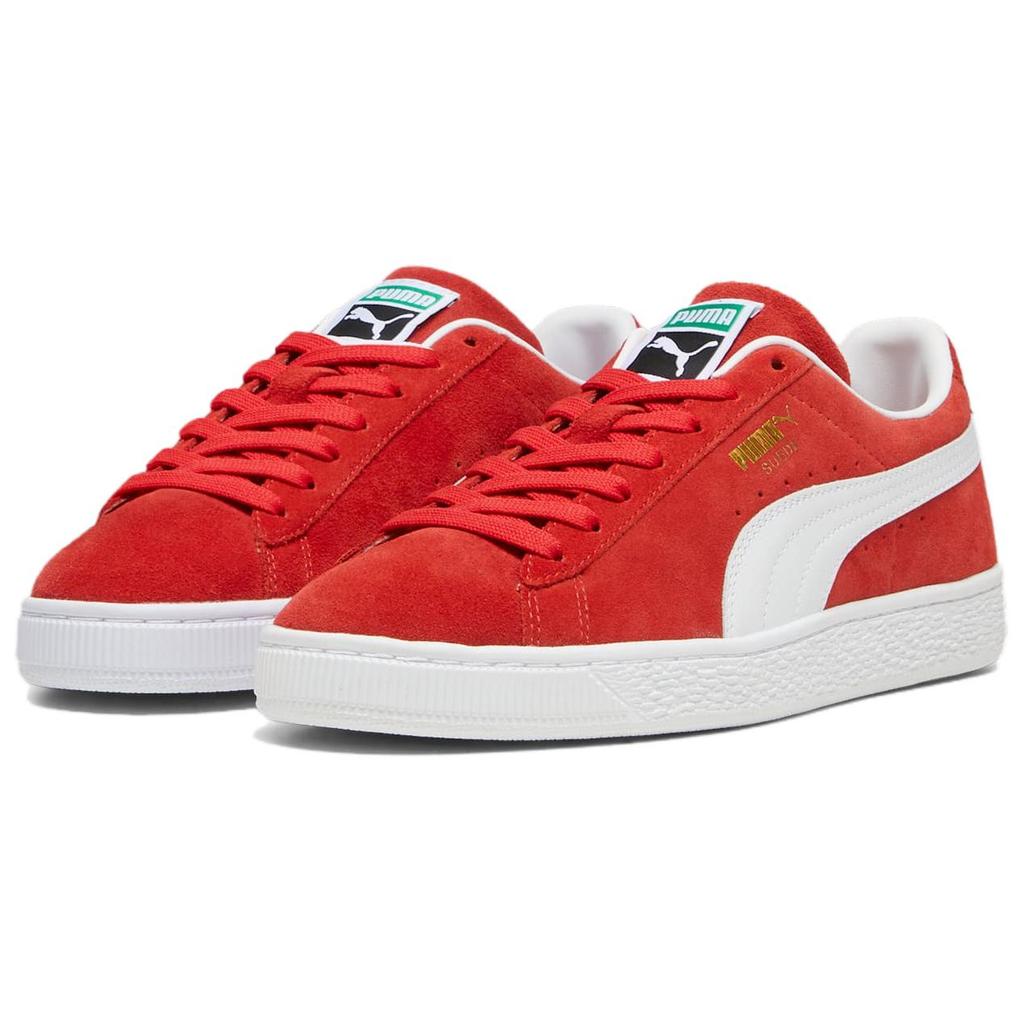 Puma Замшевые Легкие Низкие Скейтбордические Кроссовки Мужские Красный Белый 399781-02