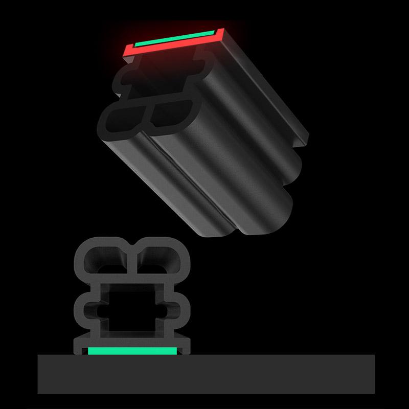 Уплотнительная лента для двери багажника автомобиля, универсальная пыле- и шумоизоляционная уплотнительная лента, двухслойная резиновая лента для дверей автомобиля