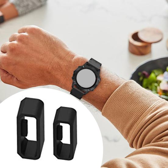 2 шт. Сменные ремешки для часов Мягкие силиконовые фиксирующие кольца 18 мм/20 мм Петля-фиксатор для ремешка часов