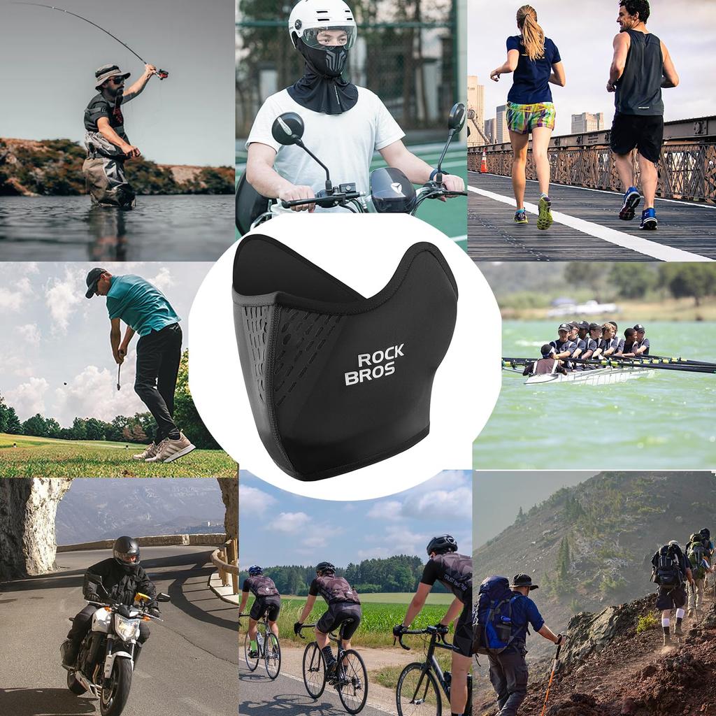 ROCKBROS Лицо Летнее Охлаждение УФ Шлем Ухо для Улицы Маска, Балаклава, Короткий, Защита, Солнцезащитный, Внутренний, Чехлы, Влагоотводящий, Быстросохнущий,