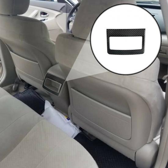 Накладка из углеродного волокна на внутреннюю заднюю центральную консоль для хранения для Toyota Camry 07-11