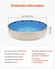 Round Pool Liner 24ft Unibead Style Pool Liner 52in Wall Height