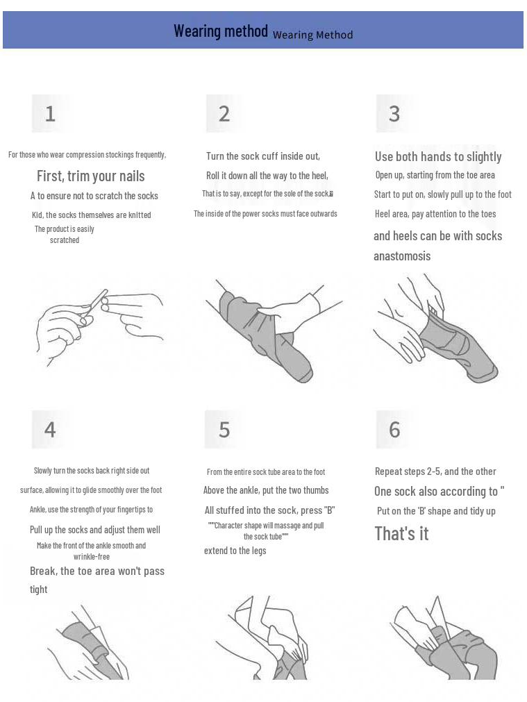 Компрессионные гетры унисекс - Попеременное давление, Поддержка второго уровня