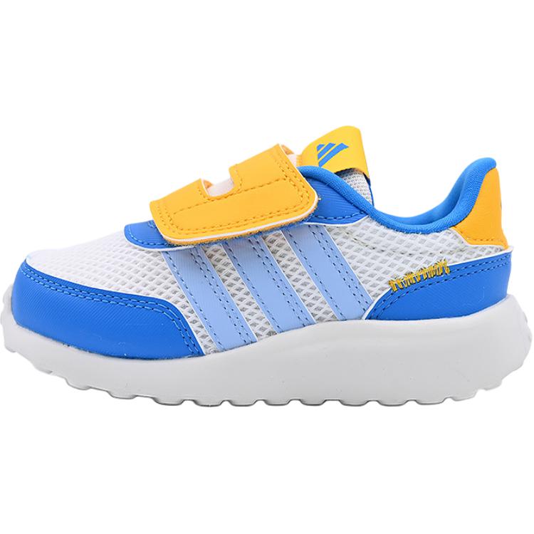 Adidas Run 70s Ac Comfortable Soft Non-Slip Durable Low-Top Walking Shoes Baby Shoes White Blue JQ6716