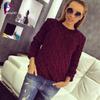 Spring Autumn Candy Color Twist Sweater Women Autumn Winter Long Sleeve O-neck Pullover Sweater Female Casual Knitwear Jumper Lady