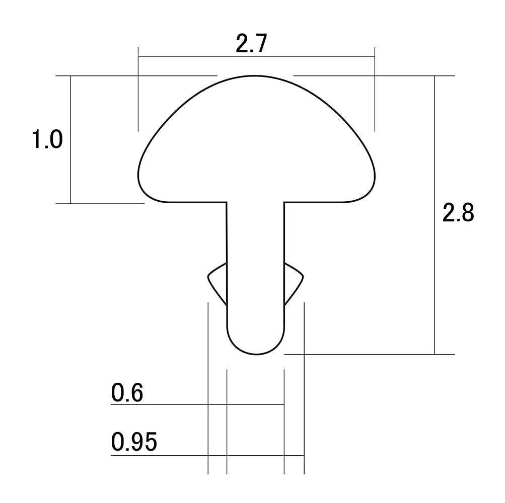 HOSCO Лады из нержавеющей стали, Корона Medium Jumbo, 24 лада, Танговый рез, HFS-M2-P24
