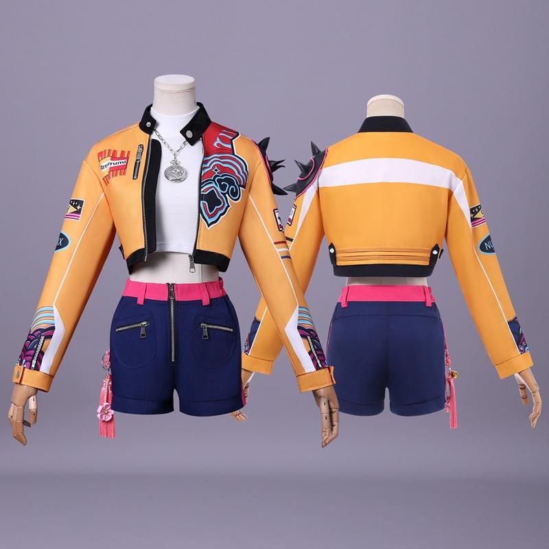 K-pop Руми Зои Мира Косплей Костюм Женский Хэллоуин Карнавальная Вечеринка Ролевая Игра Платье Наряды