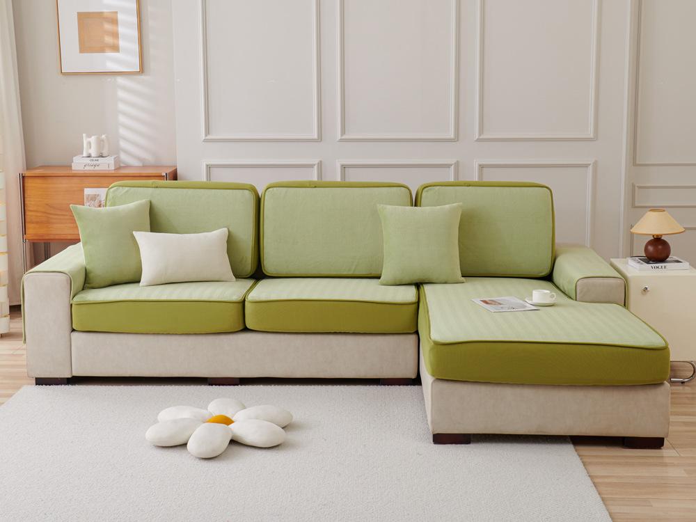 Чехол для дивана с узором «елочка» из молочного волокна, универсальная универсальная нескользящая подушка для дивана, универсальный чехол Four Seasons, ткань