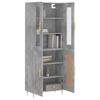 VidaXL Highboard Concrete Grey 69.5x34x180 Cm Engineered Wood 3198333