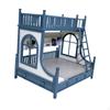 1:12 Bunk Bed with Ladder Dollhouse Furniture Compact Modern Creative Ornament Mini Double Beds for