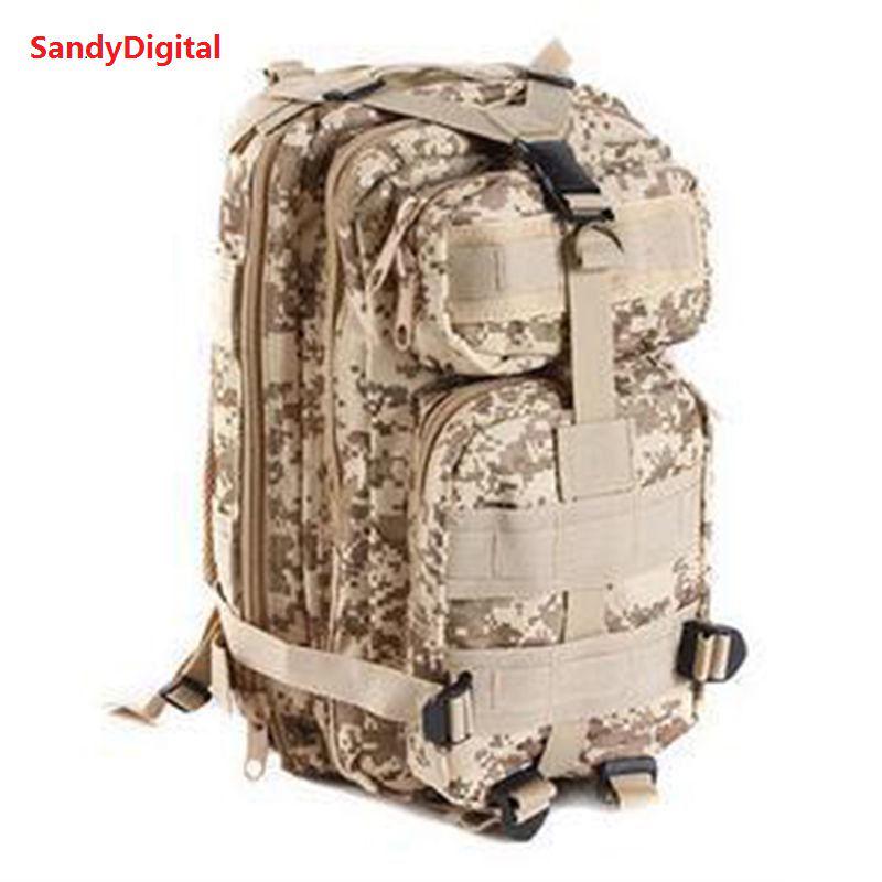 Large Capacity Outdoor Military Tactical Army Camping Hiking Backpack Rucksack With Padded Adjustable Straps