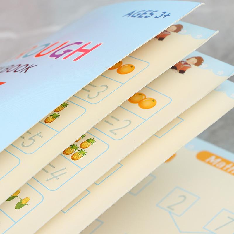 Книга для практики чистописания для дошкольников с прописями, многоразовые книги для письма с прописями, книга для практики чистописания для детей