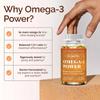 High Potency Omega 3 Fish Oil Dietary Supplement, 120 Softgels Per Bottle