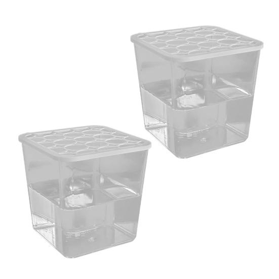 1/2/4 шт. Мини-горшок для цветов Крышка с круглым отверстием Прозрачный дизайн Легкая расстановка цветов