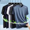 Men's Ice Silk Short Sleeve Mesh Quick-Dry Sports Casual T-Shirt