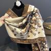 Premium High-quality Air-conditioned Room Shawl Outside Women's Summer Office Nap Imitation Cashmere Fringed Warm Scarf