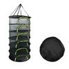 6 Layers Folding Dry Rack Herb Drying Net Dryer Bag Mesh For Herbs Hanging Basket For Flowers Buds Plants Organizer Closed Zipper Plant