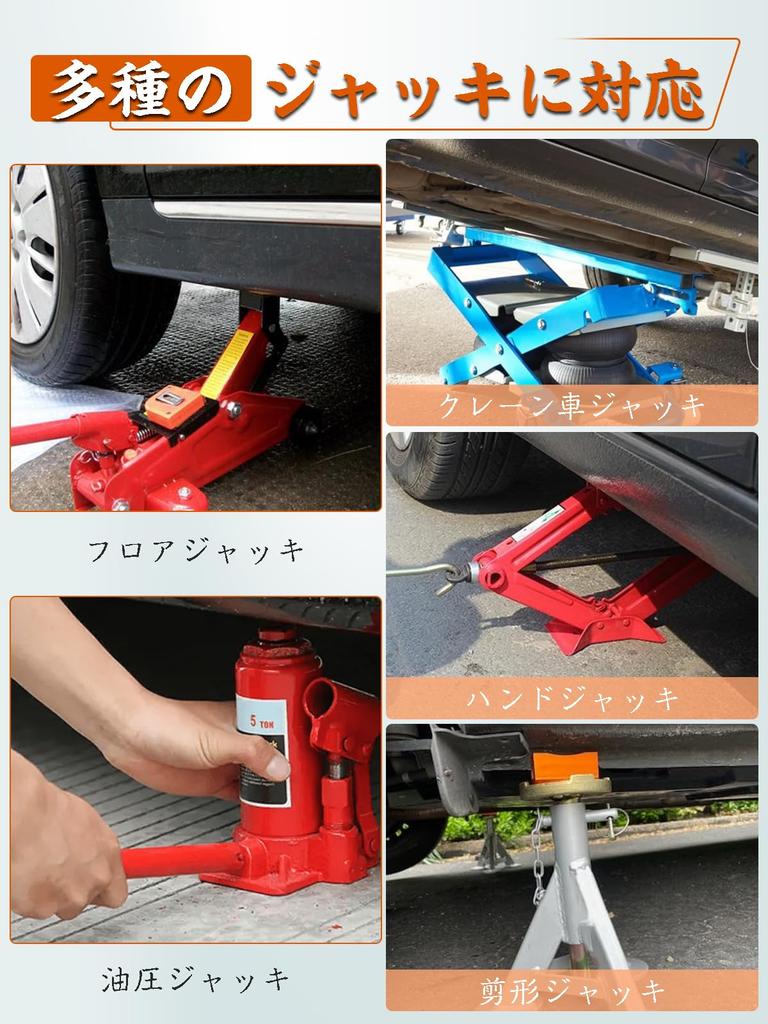 Chelhead Orange Universal Magnetic Jack Pad 2 Ton Aluminum Car Protective Pad Built-in Magnetic