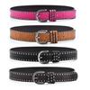 Women's Fashion Rivets Punk Style Wide Belt Casual Multi-color Jeans Accessories Versatile Student Belt