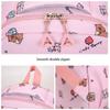 Cute Cartoon Capybara 3Pcs Backpack Lunch Bag Pencil Pouch Set Large Capacity Student School Bag Casual Lightweight